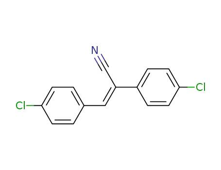 Molecular Structure of 70777-66-1 ((Z)-2,3-bis(4-chlorophenyl)acrylonitrile)