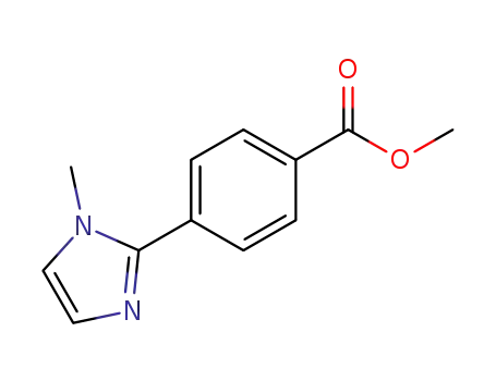 Molecular Structure of 175152-65-5 (methyl 4-(1-methyl-1H-imidazol-2-yl)benzoate)