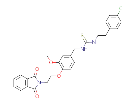 Thiourea,
N-[2-(4-chlorophenyl)ethyl]-N'-[[4-[2-(1,3-dihydro-1,3-dioxo-2H-isoindol-
2-yl)ethoxy]-3-methoxyphenyl]methyl]-