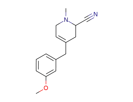 4-(3-methoxybenzyl)-1-methyl-1,2,3,6-tetrahydropyridine-2-carbonitrile