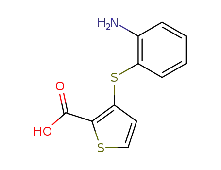 2-Thiophenecarboxylic acid, 3-[(2-aminophenyl)thio]-