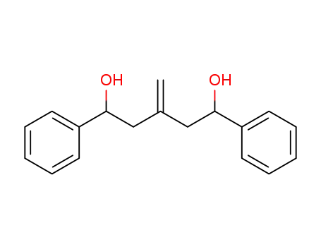 Molecular Structure of 71370-00-8 ((+/-)-3-methylene-1,5-diphenylpentanediol)