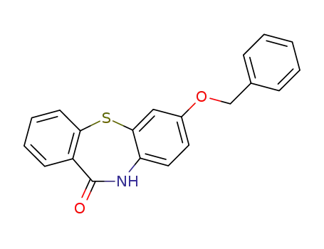 Molecular Structure of 329217-07-4 (7-Benzyloxy-10,11-dihydrodibenzo[b,f[[1,4]thiazepin-11-one)
