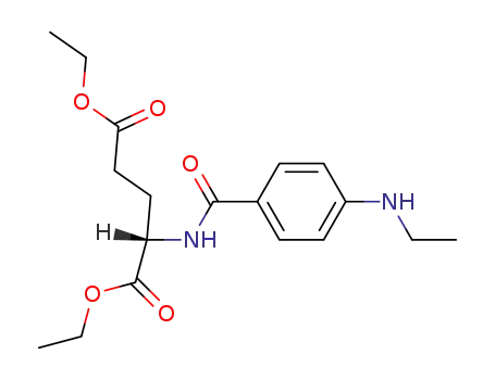 Molecular Structure of 70280-71-6 (diethyl N-<4-(ethylamino)benzoyl>-L-glutamate)
