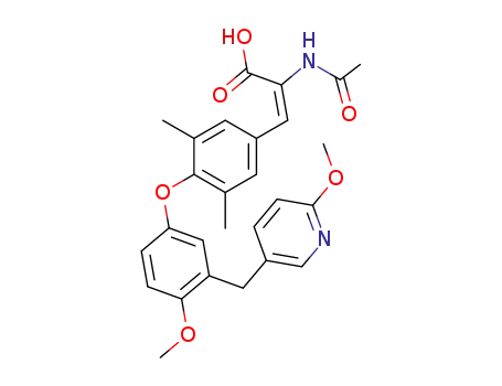 (E)-2-Acetylamino-3-{4-[4-methoxy-3-(6-methoxy-pyridin-3-ylmethyl)-phenoxy]-3,5-dimethyl-phenyl}-acrylic acid
