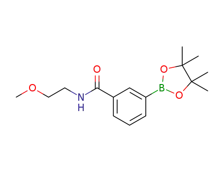 Molecular Structure of 1073353-64-6 (3-(2-Methoxyethylaminocarbonyl)benzeneboronic acid pinacol ester)
