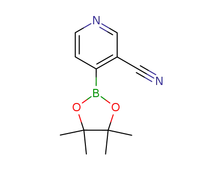 Molecular Structure of 878194-92-4 (3-CYANO-4-(4,4,5,5-TETRAMETHYL-[1,3,2]DIOXABOROLAN-2-YL)PYRIDINE)