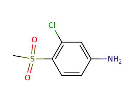 Molecular Structure of 23153-12-0 (3-Chloro-4-methylsulfonylaniline)