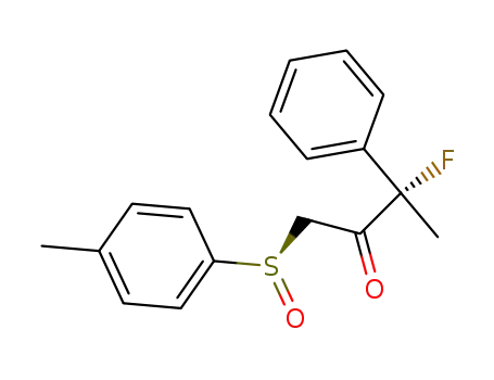 (3S)-3-fluoro-3-phenyl-1-<(R)-(4-methylphenyl)sulphinyl>-2-butanone