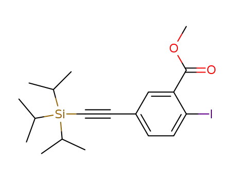 2-iodo-5-[(triisopropylsilanyl)-ethynyl]-benzoic acid methyl ester