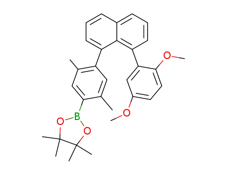 2-{4-[8-(2,5-dimethoxy-phenyl)-naphthalen-1-yl]-2,5-dimethyl-phenyl}-4,4,5,5-tetramethyl-[1,3,2]dioxaborolane