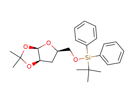 5-O-(tert-butyldiphenylsilyl)-3-deoxy-1,2-O-isopropylidene-β-L-treopentofuranose