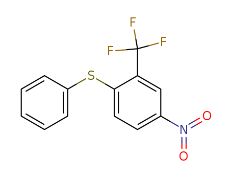 Benzene, 4-nitro-1-(phenylthio)-2-(trifluoromethyl)-
