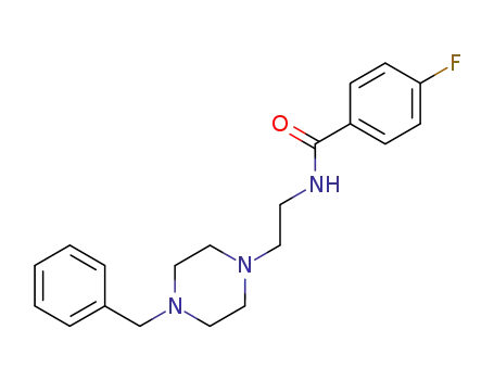 Molecular Structure of 159671-82-6 (N-(2-(4-Benzylpiperazin-1-yl)ethyl)-4-fluorobenzamide)