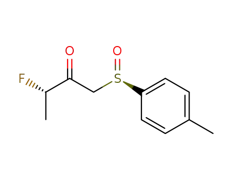 (3S)-3-fluoro-1-<(R)-(4-methylphenyl)sulphinyl>-2-butanone
