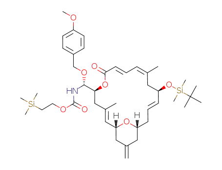 [(R)-[(2E,8E,10Z,14E)-(1R,5S,13R,17R)-13-(tert-Butyl-dimethyl-silanyloxy)-3,11-dimethyl-19-methylene-7-oxo-6,21-dioxa-bicyclo[15.3.1]henicosa-2,8,10,14-tetraen-5-yl]-(4-methoxy-benzyloxy)-methyl]-carbamic acid 2-trimethylsilanyl-ethyl ester