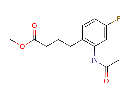 methyl 4-(2-acetylamino-4-fluorophenyl)butanoate
