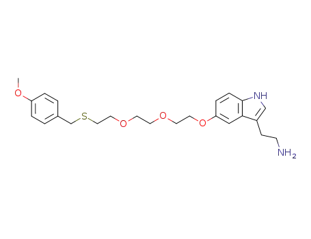 1-[3-(2-aminoethyl)-1H-indol-3-yloxy]-3,6-dioxa-8-(4-methoxybenzylthio)octane