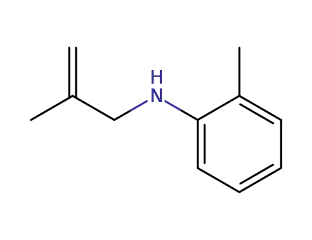 Molecular Structure of 131001-34-8 (Benzenamine, 2-methyl-N-(2-methyl-2-propenyl)-)