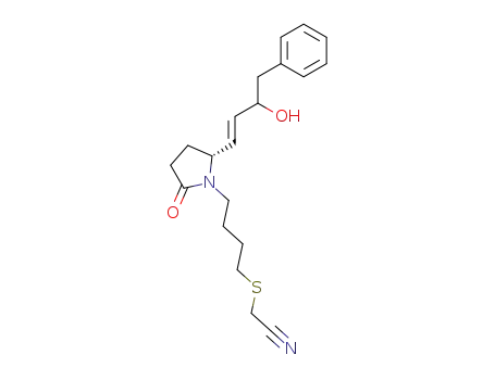 [(4-{(2R)-2-[(1E)-3-hydroxy-4-phenylbut-1-enyl]-5-oxopyrrolidin-1-yl}butyl)thio]acetonitrile