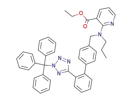 3-Pyridinecarboxylic acid,
2-[propyl[[2'-[2-(triphenylmethyl)-2H-tetrazol-5-yl][1,1'-biphenyl]-4-yl]meth
yl]amino]-, ethyl ester