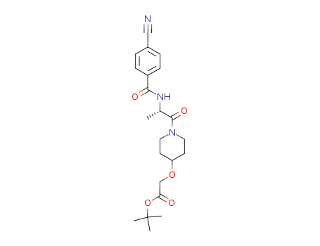{1-[(S)-2-(4-Cyano-benzoylamino)-propionyl]-piperidin-4-yloxy}-acetic acid tert-butyl ester