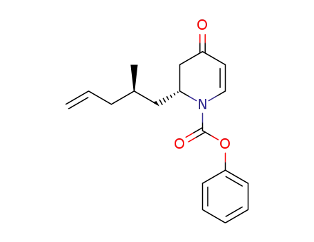Molecular Structure of 223545-28-6 ((R)-2-((R)-2-Methyl-pent-4-enyl)-4-oxo-3,4-dihydro-2H-pyridine-1-carboxylic acid phenyl ester)