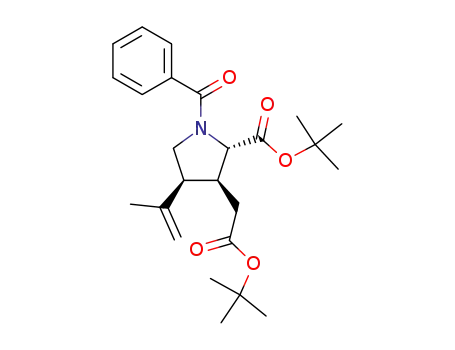 (2S,3S,4S)-N-benzoyl-2-tert-butoxycarbonyl-3-tert-butoxycarbonylmethyl-4-isopropylidenylpyrrolidine