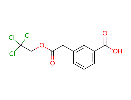 Molecular Structure of 342624-15-1 (2,2,2-trichloroethyl-(3-carboxyphenyl)acetate)
