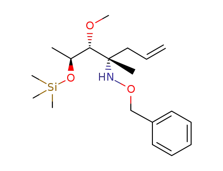 O-Benzyl-N-[(S)-1-((1R,2S)-1-methoxy-2-trimethylsilanyloxy-propyl)-1-methyl-but-3-enyl]-hydroxylamine