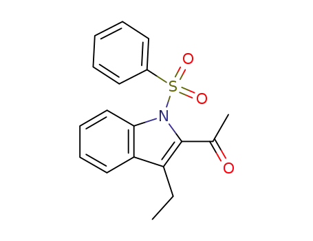 1H-Indole, 2-acetyl-3-ethyl-1-(phenylsulfonyl)-