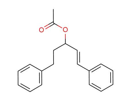 (E)-1,5-diphenylpent-1-en-3-yl acetate