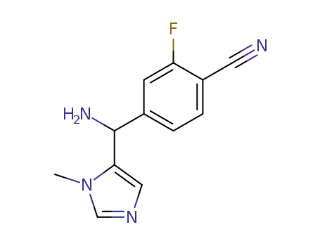 Benzonitrile, 4-[amino(1-methyl-1H-imidazol-5-yl)methyl]-2-fluoro-