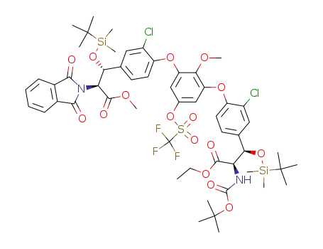C<sub>54</sub>H<sub>67</sub>Cl<sub>2</sub>F<sub>3</sub>N<sub>2</sub>O<sub>16</sub>SSi<sub>2</sub>