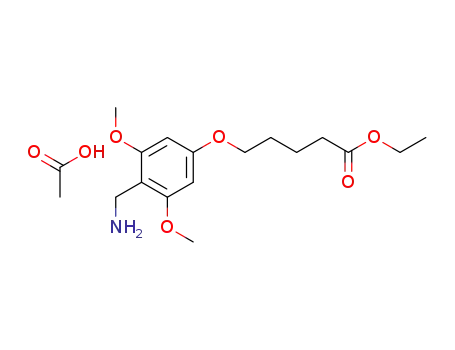 ethyl 5-(4-aminomethyl-3,5-dimethoxyphenoxy)valerate acetate