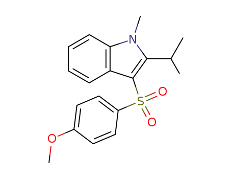 1H-Indole, 3-[(4-methoxyphenyl)sulfonyl]-1-methyl-2-(1-methylethyl)-