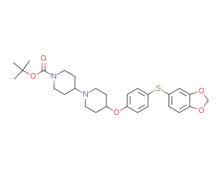 4-[4-(benzo[1,3]dioxol-5-ylsulfanyl)-phenoxy]-[1,4']bipiperidinyl-1'-carboxylic acid <i>tert</i>-butyl ester