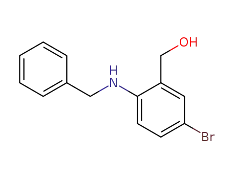 Molecular Structure of 443361-07-7 ((2-(benzylamino)-5-bromophenyl)methanol)