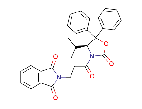 (S)-4-(1-methylethyl)-3-<1-oxo-3-phthalimidopropyl>-5,5-diphenyloxazolidin-2-one