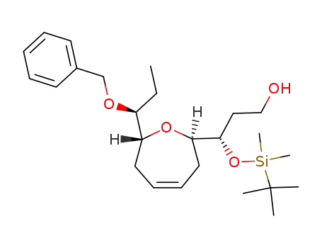 (S)-3-[(2R,7R)-7-((S)-1-Benzyloxy-propyl)-2,3,6,7-tetrahydro-oxepin-2-yl]-3-(tert-butyl-dimethyl-silanyloxy)-propan-1-ol