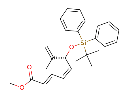 Methyl (6R)-tert-butyldiphenylsiloxy-7-methyloct-(2E,4E),7-trienoate