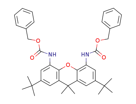 2,7-di-tert-butyl-9,9-dimethyl-4,5-xanthenediylbiscarbamic acid dibenzyl ester