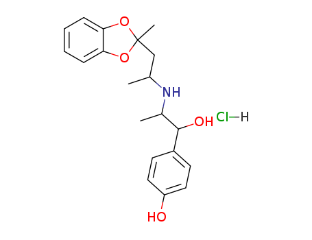 4-[1-HYDROXY-2-[1-(2-METHYLBENZO[1,3]DIOXOL-2-YL)PROPAN-2-YLAMINO]PROP YL]PHENOL HCL