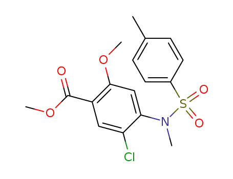 Benzoic acid,
5-chloro-2-methoxy-4-[methyl[(4-methylphenyl)sulfonyl]amino]-, methyl
ester