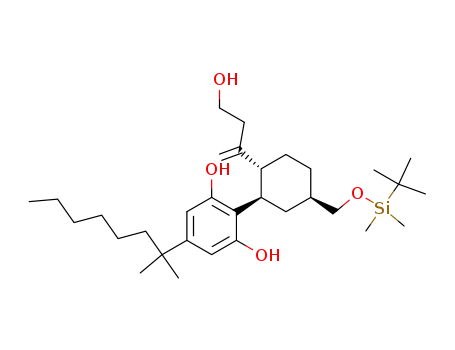 2-[(1R,2R,5R)-5-(tert-Butyl-dimethyl-silanyloxymethyl)-2-(3-hydroxy-1-methylene-propyl)-cyclohexyl]-5-(1,1-dimethyl-heptyl)-benzene-1,3-diol