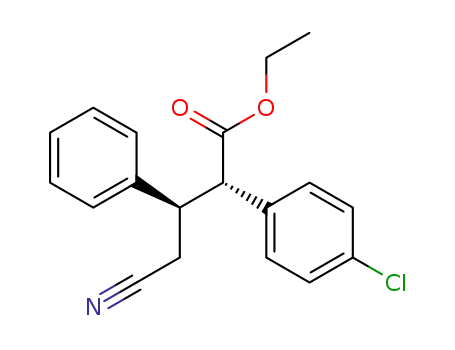 erythro-2-(4-chlorophenyl)-4-cyano-3-phenylbutanoate d'ethyle