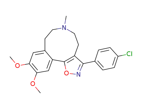 3-(4-chlorophenyl)-5,6,7,8-tetrahydro-10,11-dimethoxy-6-methyl-4H-isoxazolo<4,5-g><3>benzazonine
