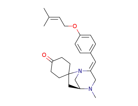 Spiro[cyclohexane-1,7'-[1,4]diazabicyclo[3.2.1]octan]-4-one,
4'-methyl-2'-[[4-[(3-methyl-2-butenyl)oxy]phenyl]methylene]-,
(1'S,2'Z,5'S)-