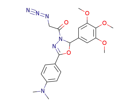 2-azido-1-[5-(4-dimethylamino-phenyl)-2-(3,4,5-trimethoxy-phenyl)-[1,3,4]oxadiazol-3-yl]-ethanone