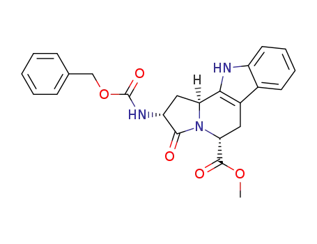 (2R,5R,11bS)-2-(benzyloxycarbonyl)amino-5-methoxycarbonyl-3-oxo-2,3,5,6,11,11b-hexahydro-1H-indolizino[8,7-b]indole